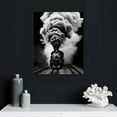 thumbnail image 4 of JEUXUS Black and White Canvas Wall Art Print Steam Train Roaming on The Tracks Smokey Train Scenery Poster Decorative Painting for Living Room, Bedroom, Office, 4 of 4