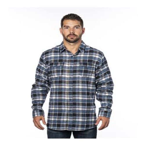 Burnside Men's Yarn-Dyed Long Sleeve Flannel Shirt