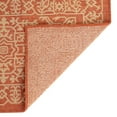 thumbnail image 6 of Unique Loom Allover Indoor/Outdoor Botanical Rug Terracotta/Beige 2' 2" x 3' 1" Rectangle Border Traditional Perfect For Patio Deck Garage Entryway, 6 of 8