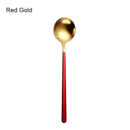 

Stainless Steel Spoon Korean Style Spoon Household Exquisite Long Handle Spoon Soup Bibimbap Spoon NEWEST