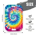 thumbnail image 2 of Serving Trays with Handles, 14.5 x 9.8 inch Rectangular Plastic Tray for Restaurant, Kitchen, Tie-Dye Colorful Spiral Patterns, 2 of 6
