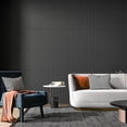 thumbnail image 4 of Slat Wall Panel, 3D Fluted Textured Panel 12-Tile 19.7 x 19.7in. - Cover 32 Sq.Ft., Black, 4 of 7