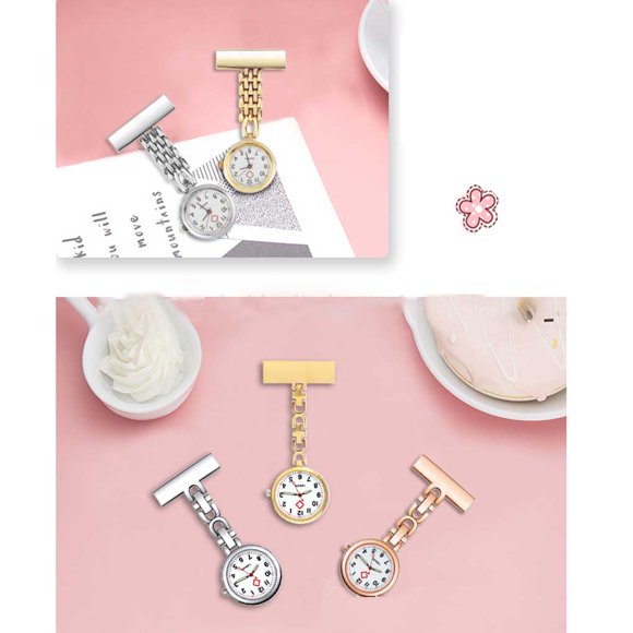 Sonducket Reloj de bolsillo de aleación de 3 piezas, reemplazo colgante portátil, funcionamiento silencioso, alimentado por batería, relojes de Relojes Color mezclado Sonducket BFH000426-00