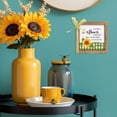 thumbnail image 3 of Wooden Sunflower Decor, Summer Sunflower Sign, Positive Decorative Signage Indoor Table Wall Office Desk Mantel Rustic Farmhouse Decorations for Home, 3 of 7