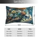 thumbnail image 2 of Fotbe Colorful Plant Turtle Funda de Almohada Decorativa Estilo Occidental, Lujo en Algodón, Fundas para Almohadas King, Cojín Estampado para Decoración del Hogar-16"x24", 2 of 6