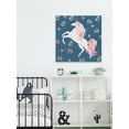 thumbnail image 5 of Marmont Hill Strawberry Swirl Unicorn Canvas Wall Art, 5 of 7