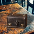 thumbnail image 4 of Home Textile Storage Organizer for Documents and Jewelry—Lockable Wooden Desktop Cabinet with Distressed Grey Finish for Elegant Home and Jewelry Storage, 4 of 5