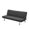 thumbnail image 6 of Grey Fabric Sofa Bed ， Convertible Folding Futon Sofa Bed Sleeper for Home Living Room ., 6 of 9