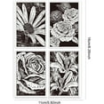thumbnail image 2 of Flower Clear Stamps for Card Making Flower Clear Rubber Stamps Plants Stamps Paper Craft Stamp Large Flower Stamps for DIY Scrapbooking Album Notebook Decor Crafting Decoration DIY, 2 of 7