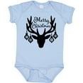 thumbnail image 3 of Inktastic Merry Christmas Reindeer Antlers with Ornaments Boys or Girls Baby Bodysuit, 3 of 5