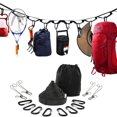 thumbnail image 2 of Cosidos Para Colgar Al Aire Libre Tendedero Correa Trenzada Cordón De Camping Multifuncional Cuerda De Cordón De Tienda De Campaña Portátil Accesorio De Tienda De Campaña Para Acampar 19 Bucles Kearding OD005260-00, 2 of 6