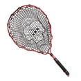 thumbnail image 3 of figatia Fishing Landing Net Extendable EVA Handle Fishing Net for Bass Prawns Salmon Red, 3 of 8