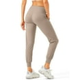 thumbnail image 3 of Women's Joggers Pants Lightweight Athletic Leggings High Waisted Tapered Lounge Pants for Workout, Yoga, Running Khaki Brown XXXL, 3 of 7