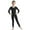 Black, variant on Kids Boys Girls Long Sleeve Full Body Jumpsuit Ballet Dance Gymnastic Sports Leotard Bodysuit A Nude 7-8