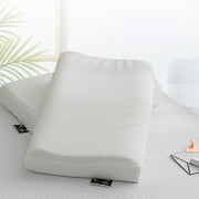 Iumwxz Pillow Covers Silk Pillow Cases Emulsion Pillow Pillow for Sleeping Emulsion Pillow for Sleeping with Pillowcase Standard Soft Emulsion Pillow for Side Back and Stomach Sleeper White