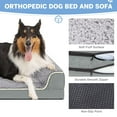 thumbnail image 3 of PayUSD Dog Bed for Large Medium Small Dogs Orthopedic Dog Sofa Bed Non Slip Pet Couch with Removable Washable Cover Supportive Egg Crate Foam S to XL, 3 of 8