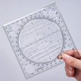thumbnail image 3 of Multifunctional Drawing Ruler Table Geometric Round for drafting templates Drafting Student, 3 of 9