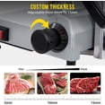 thumbnail image 3 of 210W Commercial 8 - Inch Semi - Automatic Electric Meat Slicer: Adjustable Thickness (0 - 0.47 Inch), Chromium - Plated Steel Blade, Stainless Steel Body for Kitchens, Restaurants, Supermarkets, 3 of 6