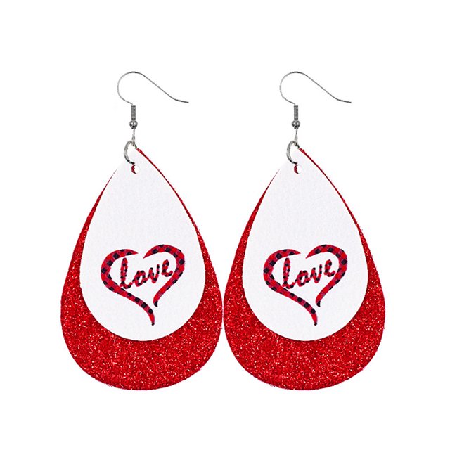 Qarigey Pendientes colgantes con estampado geométrico Popular, decoraciones de regalo de aniversario, múltiples estilos diarios, colgante para colgar Ropa, zapatos y accesorios Miscelánea Tipo 3 3 Qarigey AP010058-03