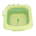 thumbnail image 4 of Bañador para bebé con enjuague limpio, plegable, multifunción, portátil, para lavado, para niño y niña, color verde, 4 of 5