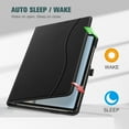 thumbnail image 3 of Fintie Case for Samsung Galaxy Tab S10 Lite/ S10 FE/ S9 FE 5G 10.9 Inch/Tab S9 11 Inch, Multi-Angle Viewing Protective Cover with Pocket, Auto Sleep/Wake, Black, 3 of 10