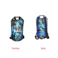thumbnail image 4 of Sonducket Bolsa de natación impermeable de 15/20L/30L, de saco seco, colores de camuflaje, pesca, canotaje, kayak, almacenamiento, bolsa de Deportes acuáticos Camuflaje Azul Claro 23 x 63 cm Sonducket OD1303-23B, 4 of 6
