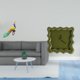 thumbnail image 2 of Escultura De Pavo Real, Figura Decorativa Para Jardín, Artesanía, Estatua, Adorno Para El Hogar, Patio, Reloj De Pared Cuadrado, Decoración, Regalos, Reloj Colgante Silencioso Y Preciso Para, 2 of 8