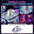 thumbnail image 2 of Kamentoy Led Cowboy Hat Light Up Party Hat Costume Hat Cap For Halloween Carnival Night Club Party Concert Festival Cosplay Stage Performance Glowing Costume Accessory, 2 of 4
