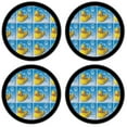 thumbnail image 2 of Silicone Non-Slip Drink Coasters with Removable Printed Absorbent Felt Pad - Set of 4 - Rubber Duckies, 2 of 3