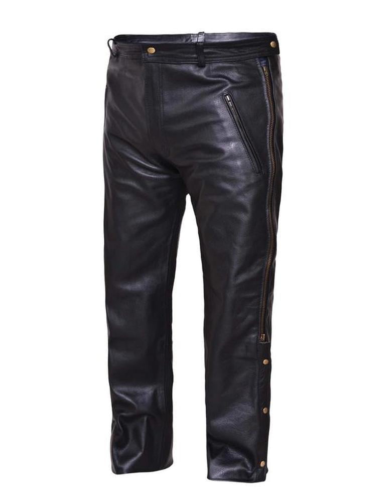 Premium - Men's Premium Leather Pants,Black,Size - 40 - Walmart.com ...