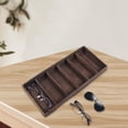 thumbnail image 6 of Sunglasses Display Case Collection Case Storage Box for Glasses Shop Jewelry 6 Grids Dark Brown, 6 of 8