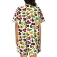 thumbnail image 3 of Bixox Women's Colorful Fruits Printed Pajama Set 2 Piece Lounge Set Top and Shorts Soft Pajamas, Shorts with Pockets, 3 of 7