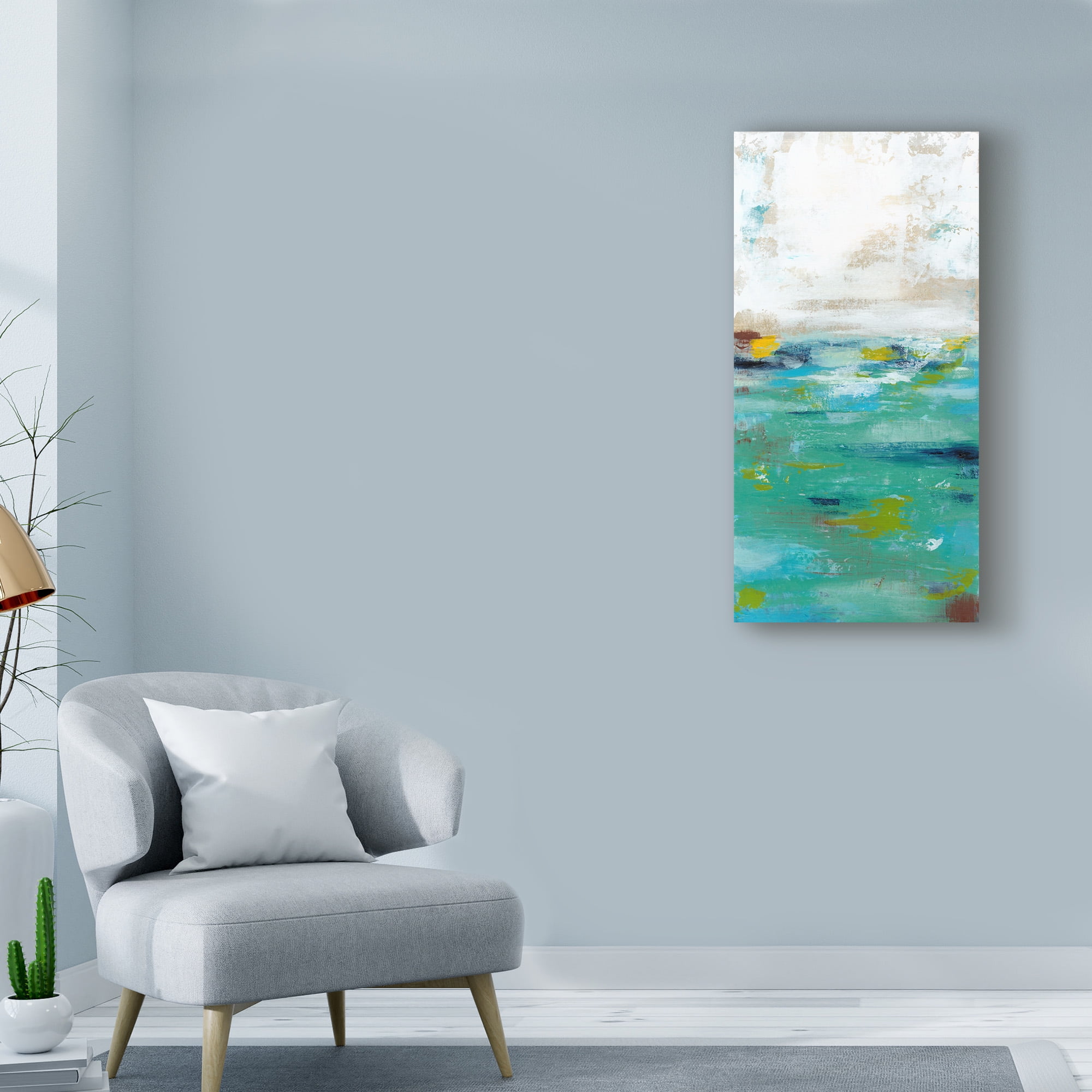 Trademark Fine Art 'Topaz Mire I' Canvas Art by Grace Popp