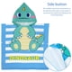 thumbnail image 3 of Toalla Con Capucha Para Bebé Con Botón Toalla De Poncho De Natación Suave Manta De Baño Para Bebé Ultra Absorbente Con Patrones De Dibujos Animados Para Regalo De Niño Pequeño, Verde Muyoka Hogar, 3 of 7