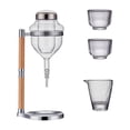 thumbnail image 3 of Sea set con tazas transparentes de de sake servidor frío de sake fría para el cumpleaños, el sake barware de la casa, inauguración del hogar Argén, 3 of 8
