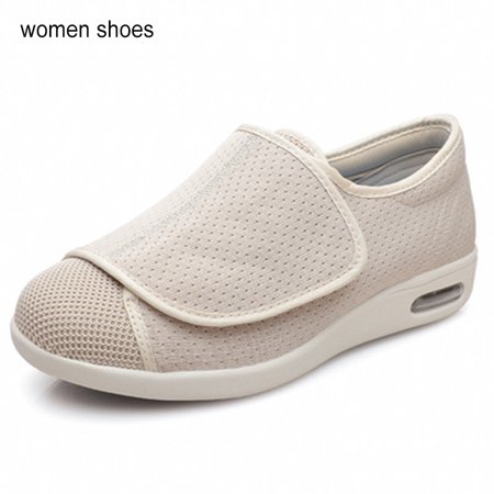 

Stamens Comfortable Walking Shoes for Women Hook-and-loop Design Mesh Upper Shoes for Women Walking Shoes Comfortable Hook-and-loop Design Mesh Upper Shoes(with Non Slip Sole(39 Beige)