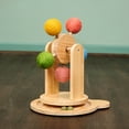 thumbnail image 3 of The Complete Interactive Play Center: Pinewood Ferris Wheel Cat Toy, 3 of 7