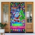 thumbnail image 6 of 35*70" Christmas Luminous banner Door Banner/cover Background/holiday Party Decoration/Christmas Decorative Hanging Cloth A, 6 of 6