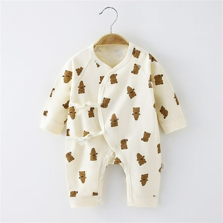 

TOWED22 Newborn Bodysuit Baby Boy Girl Tie Dye Sweatshirt Romper Oversized Crewneck Onesie Long Sleeve Outfit Cute Infant Fall Clothes Yellow