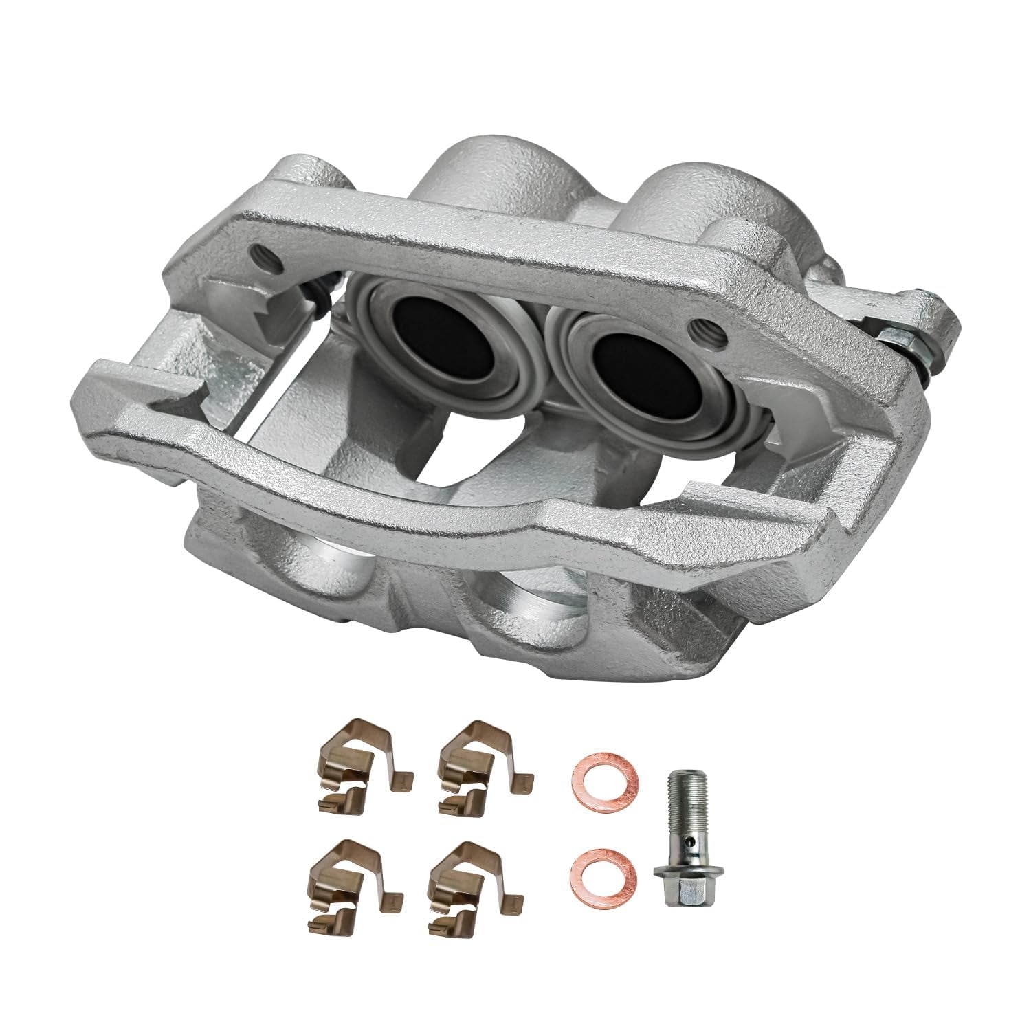 Detroit Axle - 2 Front Left and Right Disc Brake Calipers with Bracket Replacement for Dodge Ram Dakota 1500 Classic