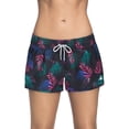 thumbnail image 2 of SURF CUZ Women's Swim Shorts Quick Dry Drawstring Swimsuit Bottoms Beach Board Shorts for Women, 2 of 7