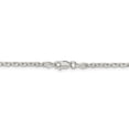 thumbnail image 4 of 925 Sterling Silver 2.75mm Beveled Oval Cable Pendant Chain 30 Inch, 4 of 7