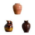 thumbnail image 1 of 14/12/10/9/8/6/4/3/2/1 Pieces Mini Vase Magnets Mini Ceramic Vase Refrigerator Magnets 3D Plant Magnets for Refrigerator Kitchen Locker office Decoration, 1 of 7