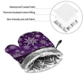 thumbnail image 6 of Naloa Snowflake Gradient Purple Oven Mitts and Pot Holders 4 pcs Set, Cooking Baking Grilling Kitchen Oven Glove for Cooking, 6 of 6