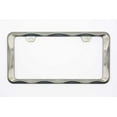 thumbnail image 2 of Creathome 3D Curly Wave Pattern Black License Plate Frame from Pure Zinc Alloy Metal, 2 of 13