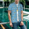 thumbnail image 6 of Hirioo Dolphin Lovers for Men's Baseball T-shirt Shirts Short Sleeve Casual Summer Button Stretch T Shirts,Size S-4XL-X-Large, 6 of 7