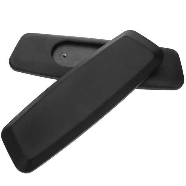 OULII Remplacement d'Accoudoir de Chaise de Bureau avec Coussin de Coude Confortable en PU pour Chaises à Roulettes en Noir. l'Ensemble Comprend Deux Accoudoirs en Matériau PU durable avec une surface Antidérapante et une Rainure Ergonomique pour Soutien des Accoudoirs et des Coudes. Chaque Accoudoir Mesure 26,50 x 7,50 x 2,50 cm (10,41 x 2,95 x 0,98 Po) et Est Conçu pour s'Adapter à la Plupart des Chaises de Bureau Ou de Jeu avec des Motifs de Trous de Montage Standards.