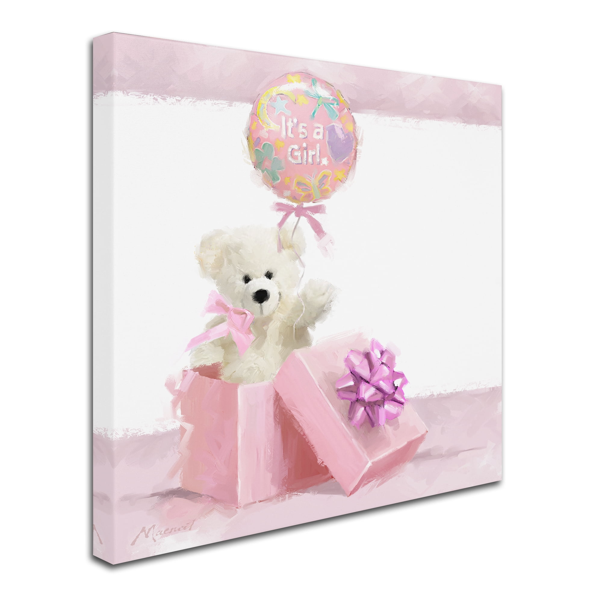 Trademark Fine Art 'It's A Girl' Canvas Art by The Macneil Studio