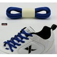 thumbnail image 2 of Santimon 2 Pairs Oval Cotton Shoelace for Canvas Sneakers Boots Athletic Shoes 63" Royal Blue, 2 of 4