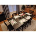 thumbnail image 3 of Serafina Home Traditional Elegant Christmas Tapestry Placemats with Poinsettias and Pine, Set of Six (6) Colorful Tapestry Weave Fabric, for Holiday's, Thanksgiving, Winter, Christmas (Traditional), 3 of 4